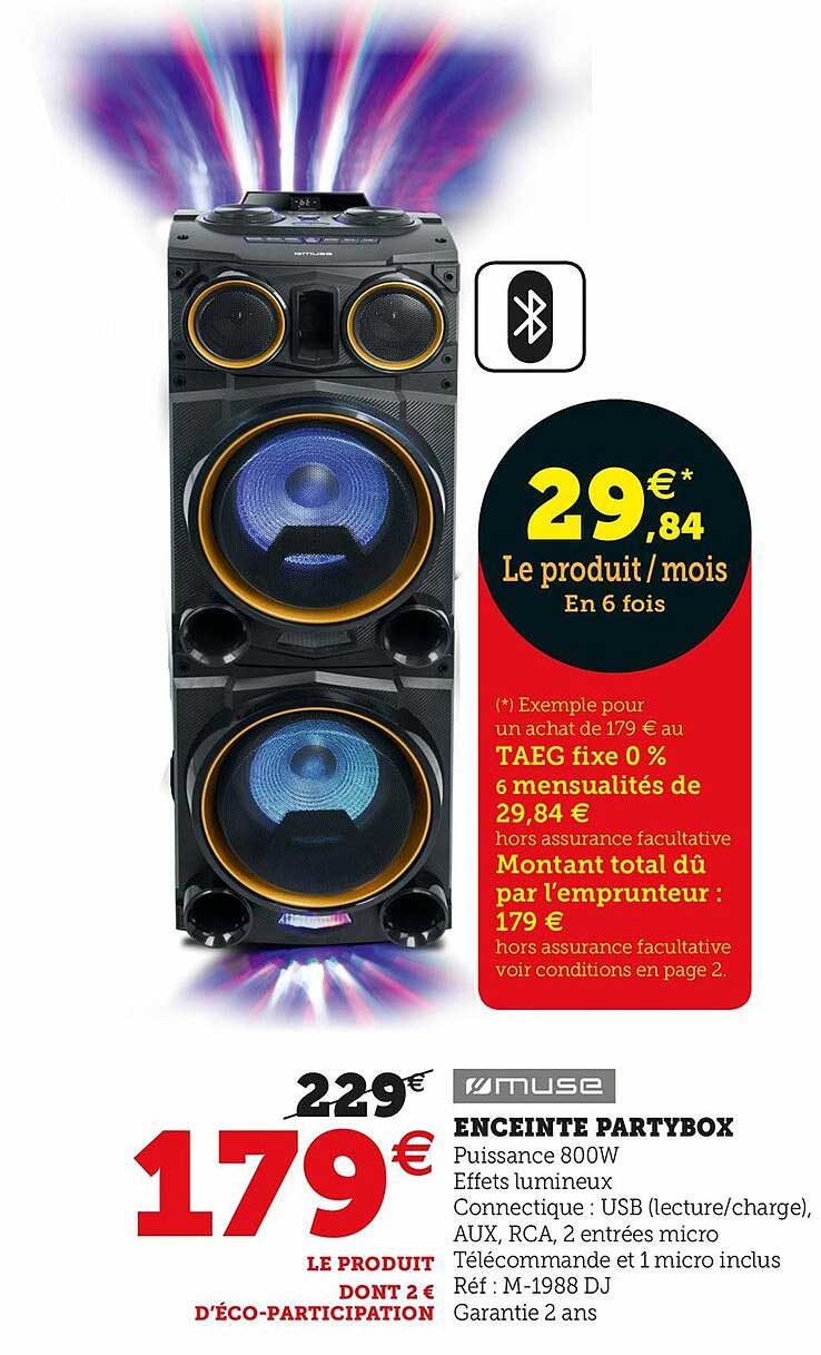 muse enceinte partybox