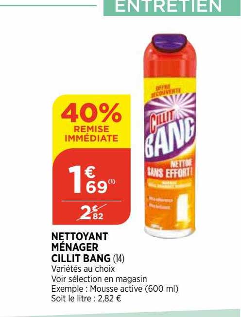 nettoyant ménager cillit bang