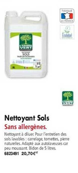 nettoyant sols l'arbre vert
