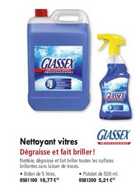 Nettoyant Vitres Glassex