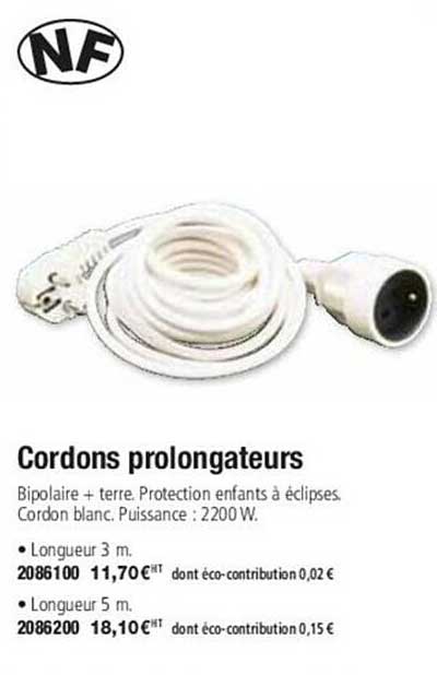 Nf Cordons Prolongateurs