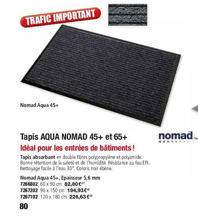 nomad tapis aqua 45+ et 65+