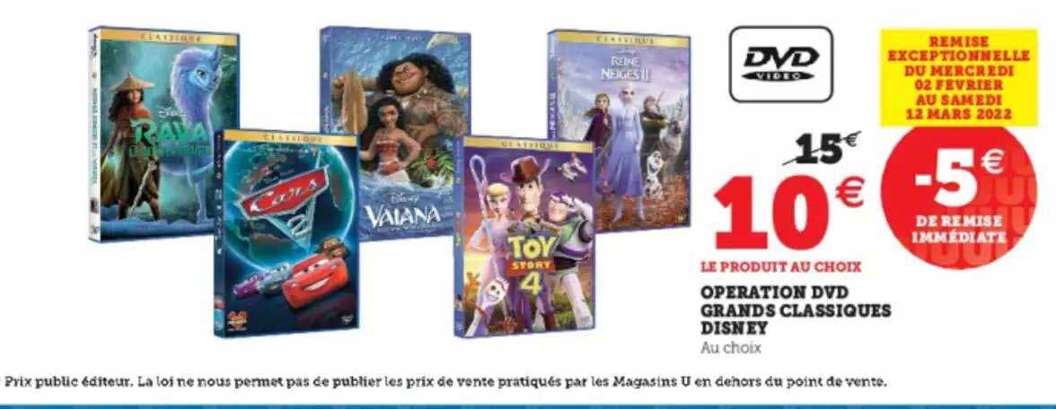 opération dvd grands classiques disney