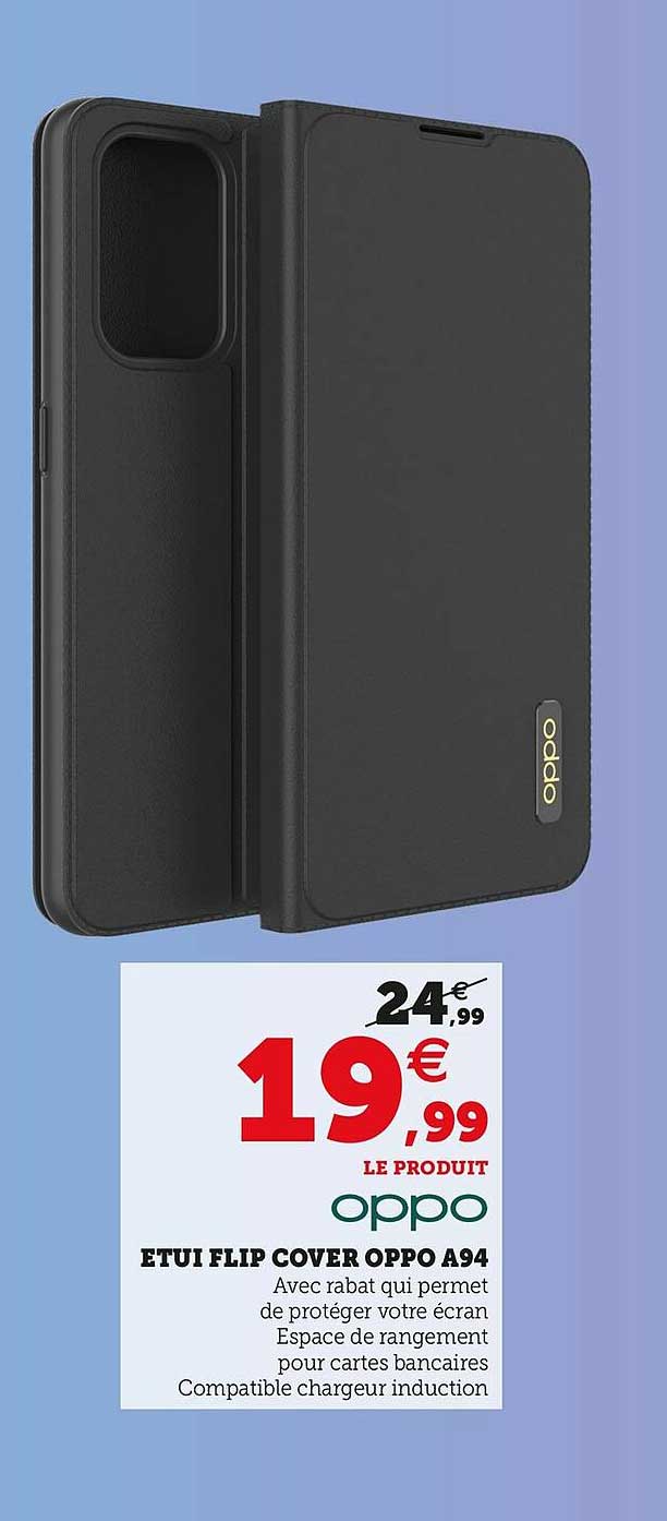 oppo étui flip cover opp a94