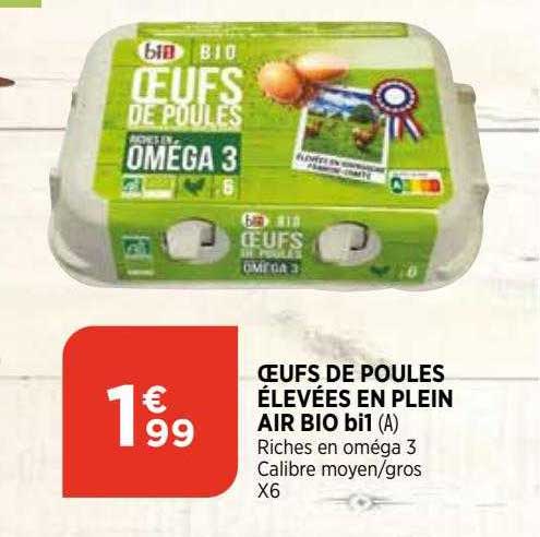 œufs de poules élevées en plein air bio bi1