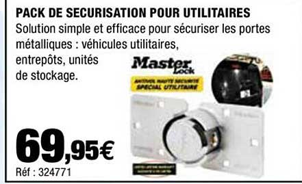 pack de securisation pour utilitaires master lock