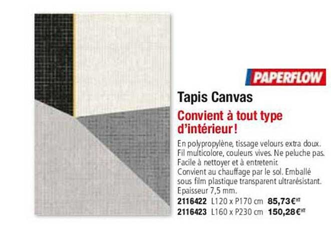 paperflow tapis canvas
