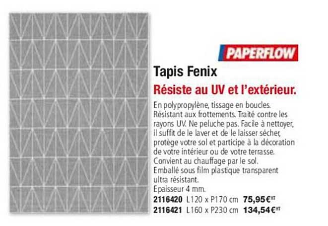 paperflow tapis fenix