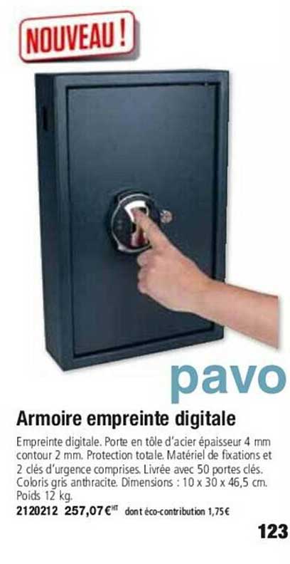 Pavo Armoire Empreinte Digitale