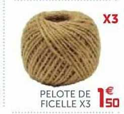 pélote de ficelle x3