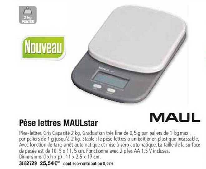 pèse lettres maul star