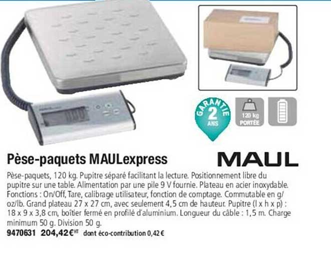 pèse-paquets maul express