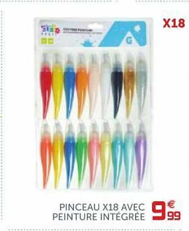 pinceau x18 avec peinture intégrée