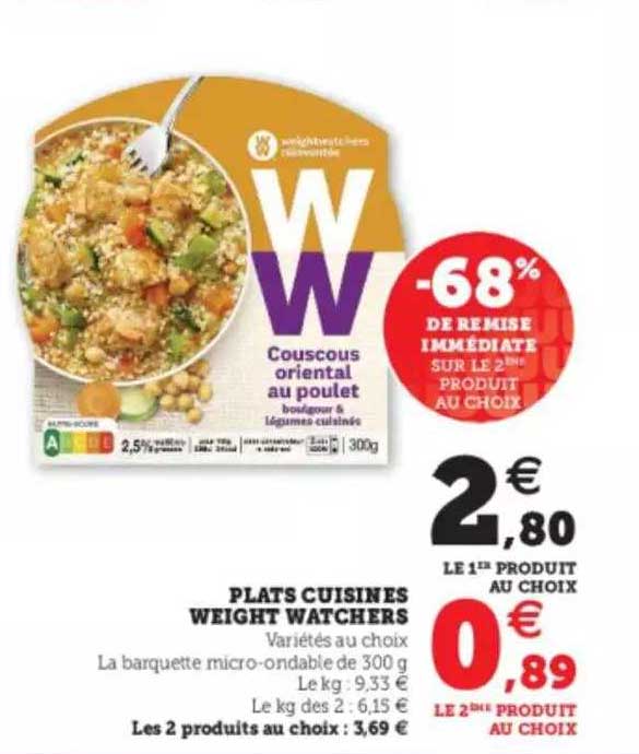 plats cuisines weight watchers