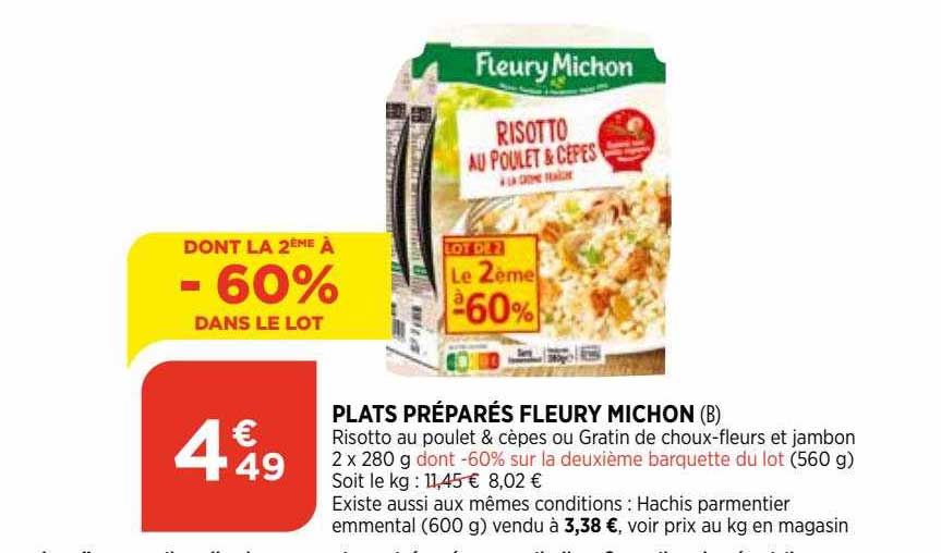 Plats Préparés Fleury Michon