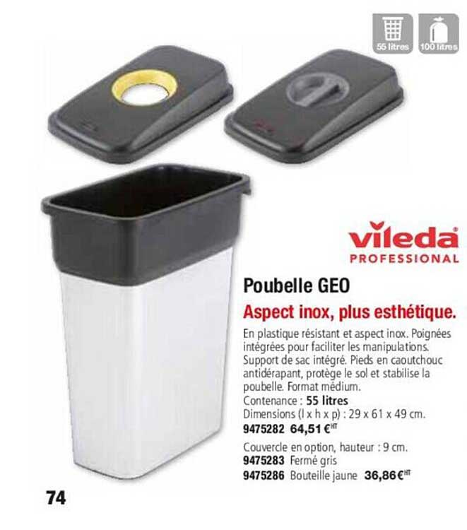 Poubelle Geo Vileda
