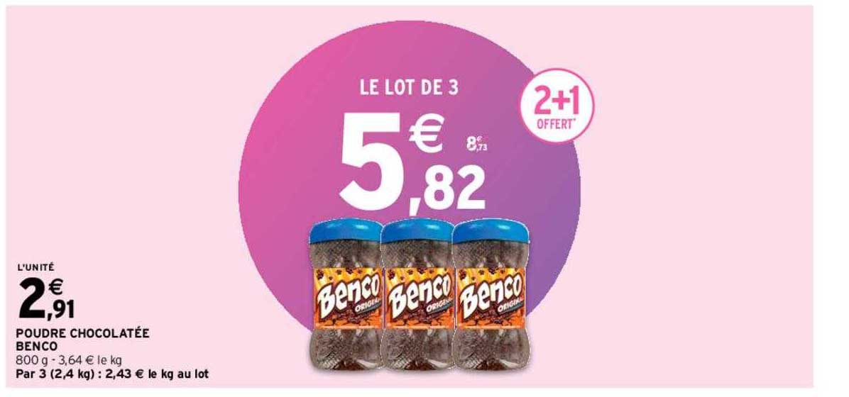 poudre chocolatée benco