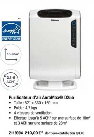 purificateur d'air aeramax dx55