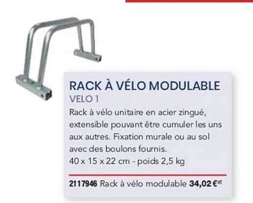 rack à vélo modulable