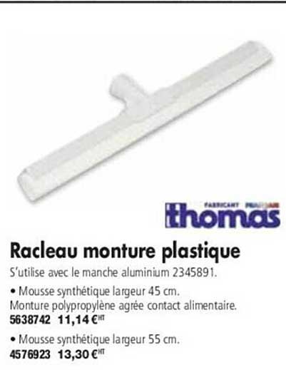 racleau monture plastique thomas