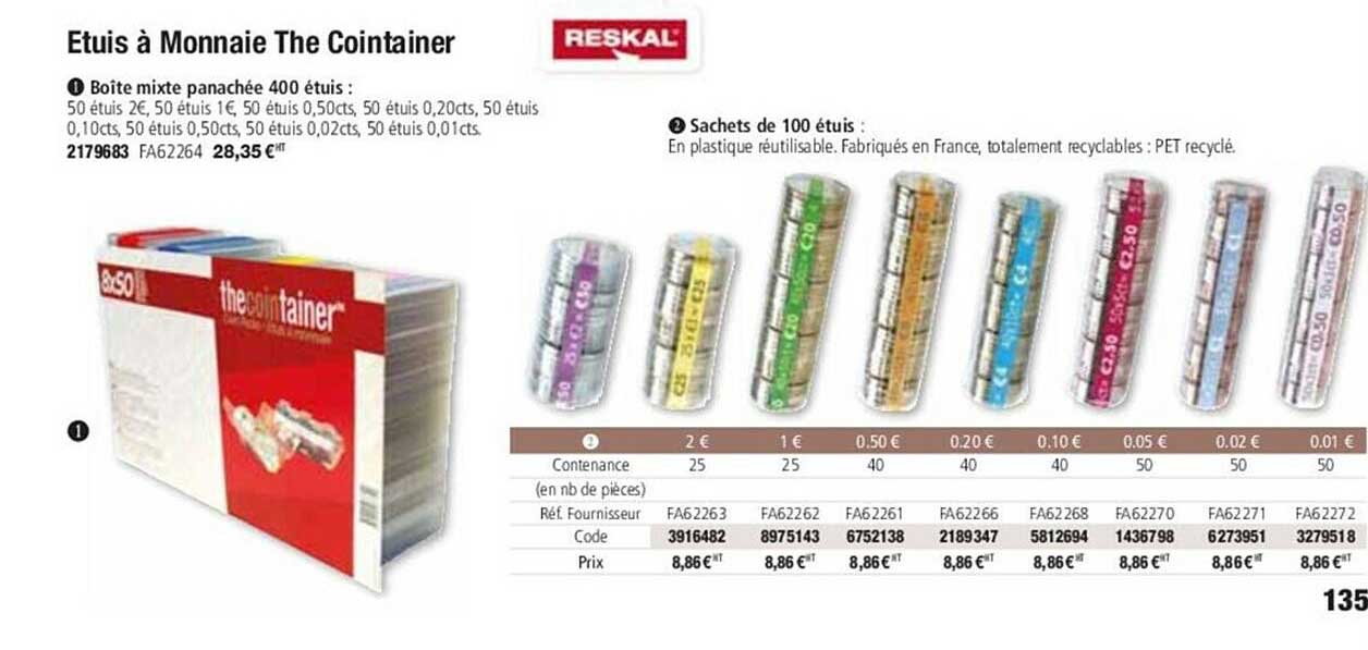 reskal etuis à monnaie the cointaine