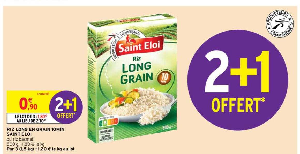 riz long en grain 10min saint éloi