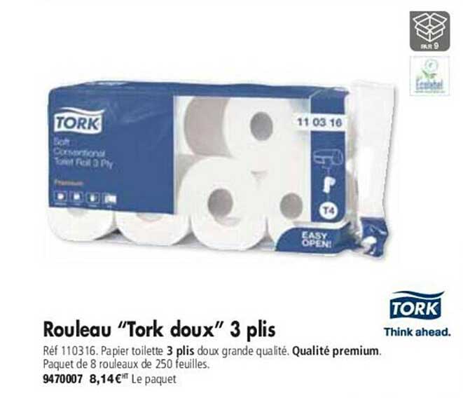 rouleau "tork doux" 3 plis