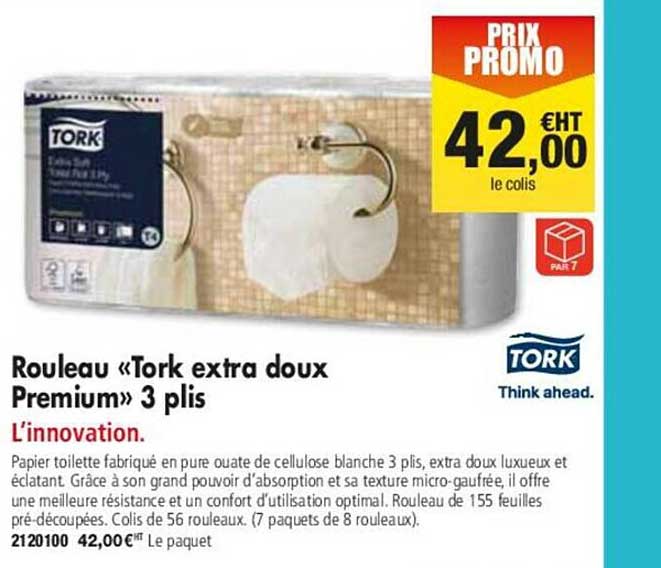 rouleau «tork extra doux premium» 3 plis