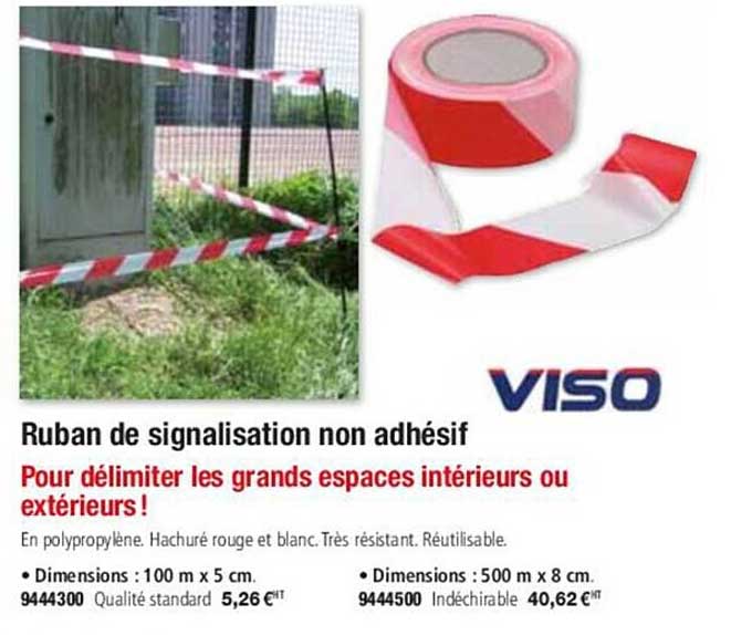 ruban de signalisation non adhésif viso