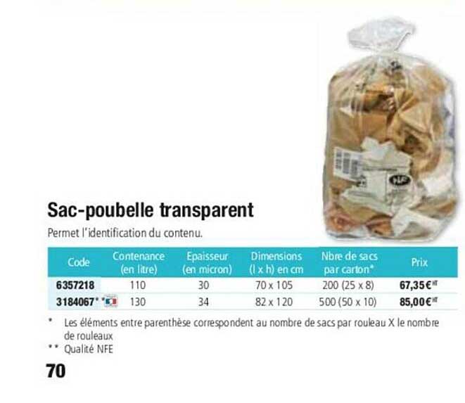 sac-poubelle transparent