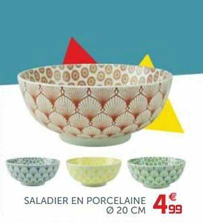Saladier En Porcelaine ø 20 Cm