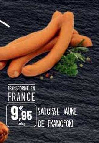 Saucisse Jaune De Francfort