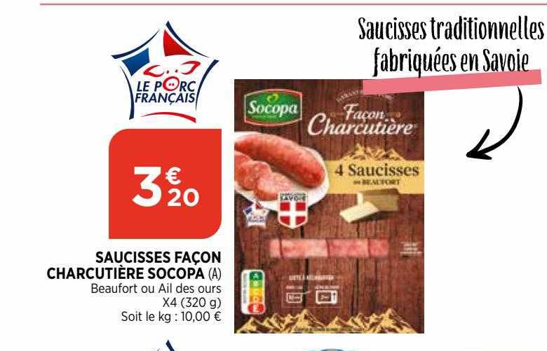 saucisses façon charcutière socopa