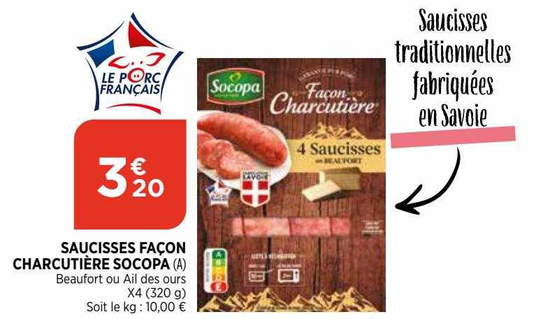 saucisses façon charcutière socopa