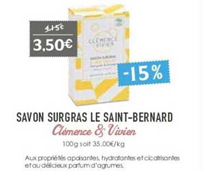 savon surgras le saint-bernard clémence & vivien