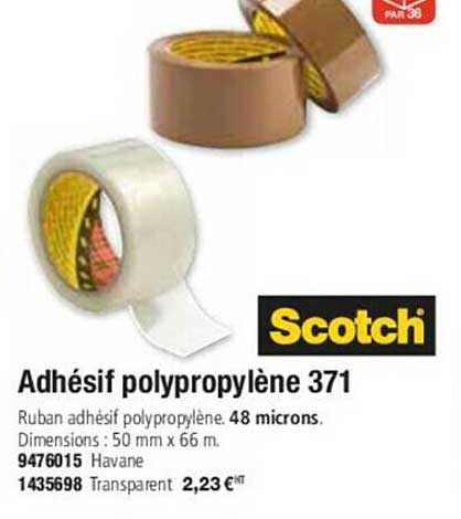 Scotch Adhésif Polypropylène 371