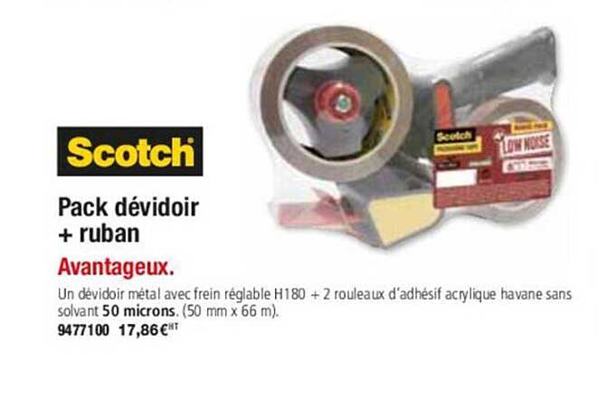 scotch pack dévidoir + ruban avantageux