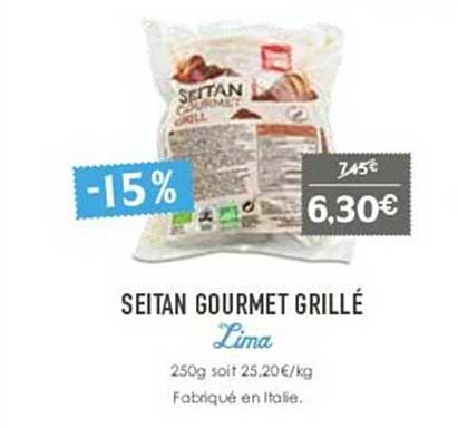 Seitan Gourmet Grillé Lima