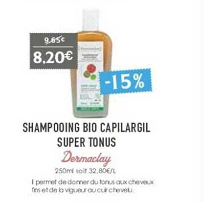 shampooing bio capilargil super tonus dermaclay