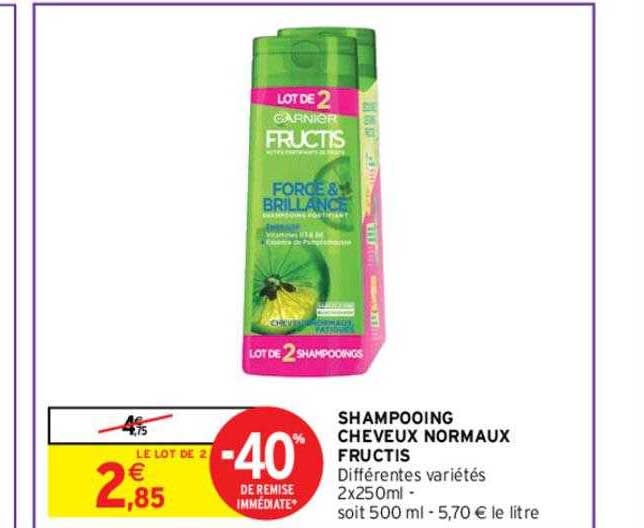 shampooing cheveux normaux fructis