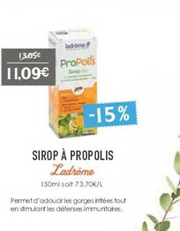 sirop à propolis ladrôme