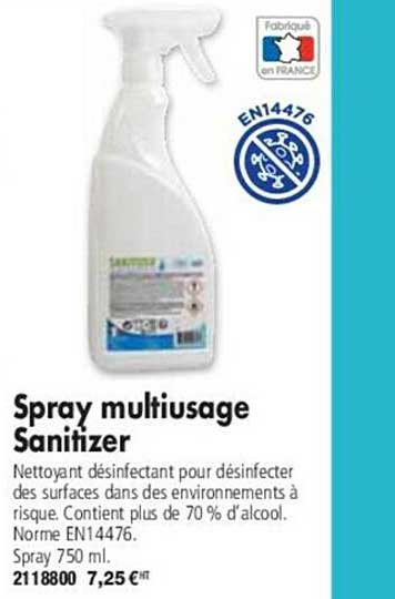 spray multiusage sanitizer