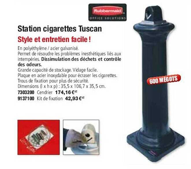 station cigarettes tuscan rubbermaid