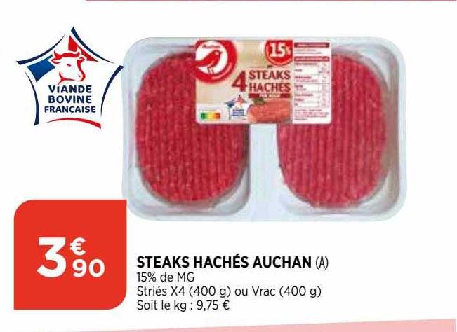 Steaks Hachés Auchan