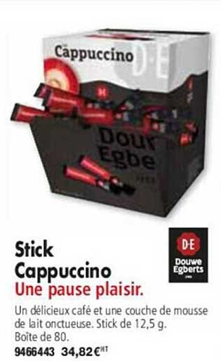stick cappuccino douwe egberts