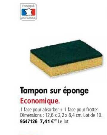 tampon sur éponge