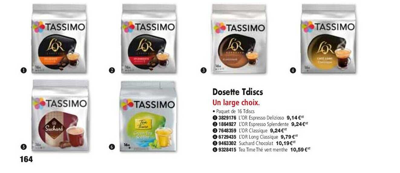 tassimo dosette tdiscs