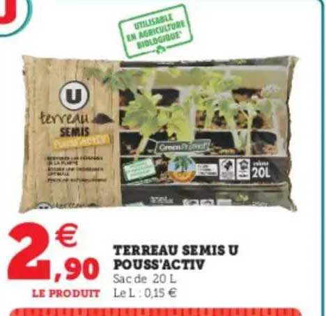 terreau semis u pouss'activ
