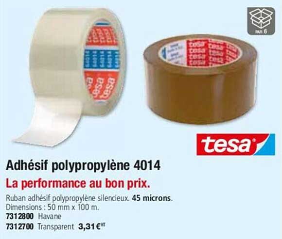 tesa adhésif polypropylène 4014 la performance au bon prix