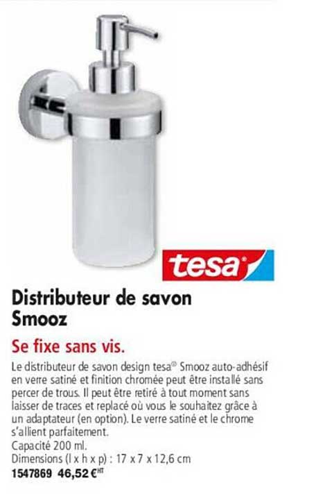 Tesa Distributeur De Savon Smooz